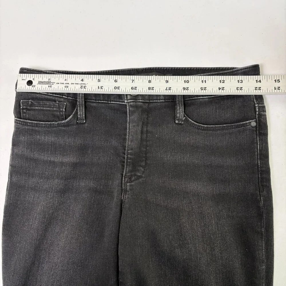 Athleta Sculptek Straight Skinny Jeans Womens Size 2 Black‎ Denim Stretch